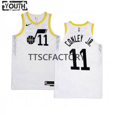 Maillot Basket Utah Jazz Mike Conley 11 Nike 2022-23 Association Edition Blanc Swingman - Enfant